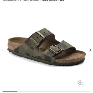 Arizona Birkenstock color: Desert Soil Camouflage Green